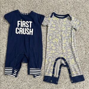 3-6 month short sleeve romper